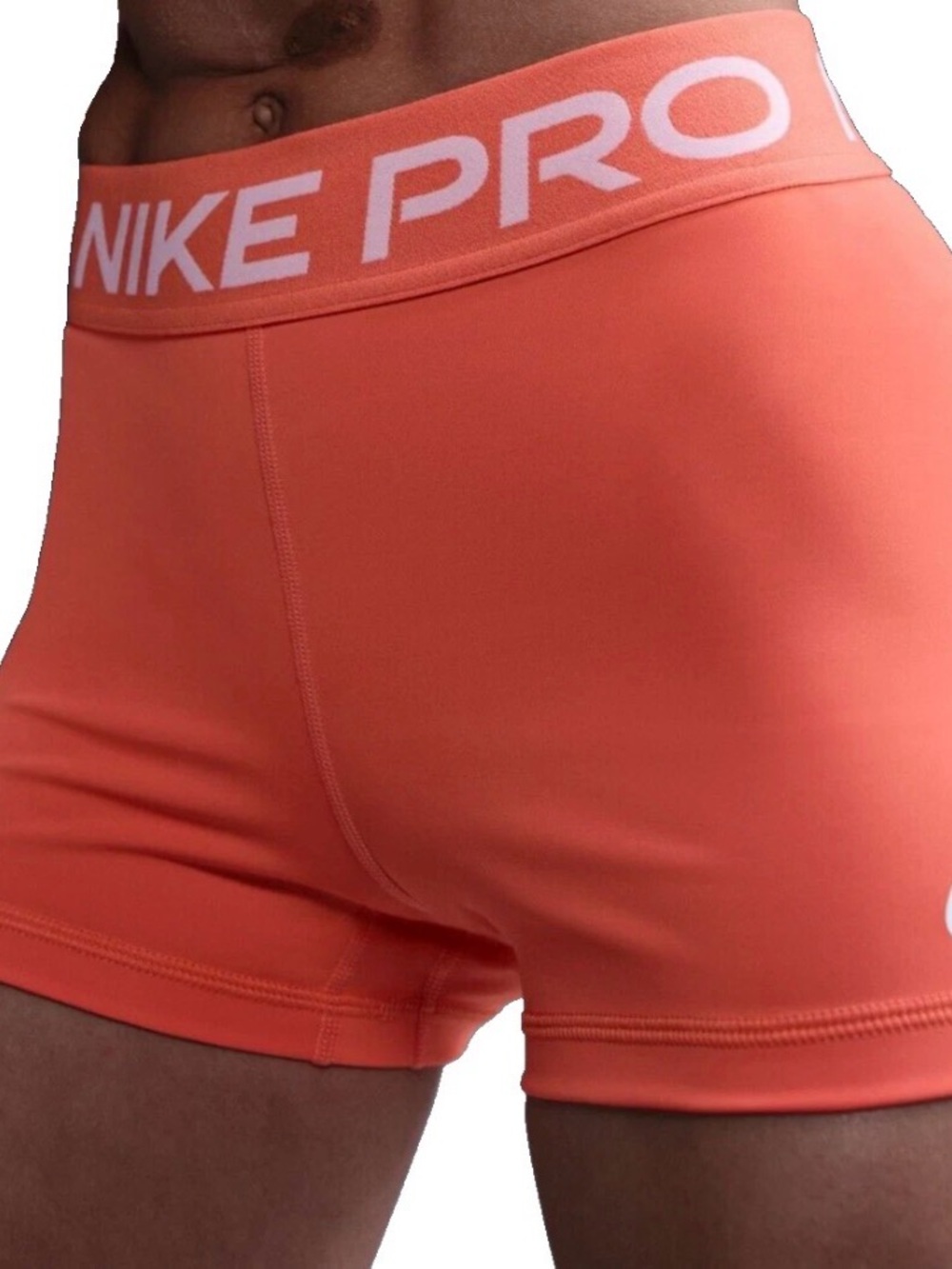 Nike Orange Pro Compression Shorts